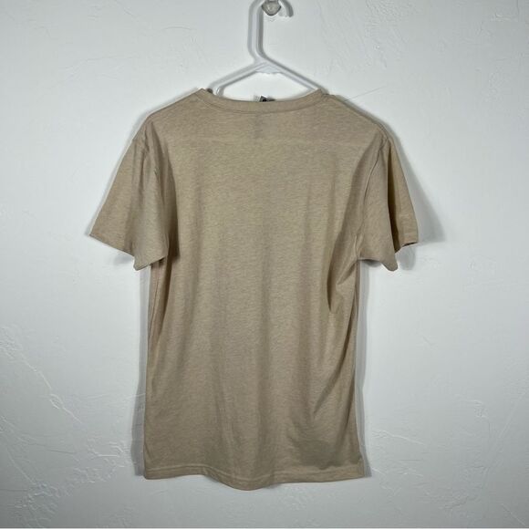 Heathered Oatmeal T-Shirt with Black Headdress Size S Canvas Bella Canvas - Picture 5 of 5